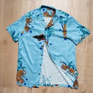 ASOS BRIGHT BLUE TIGER SHIRT